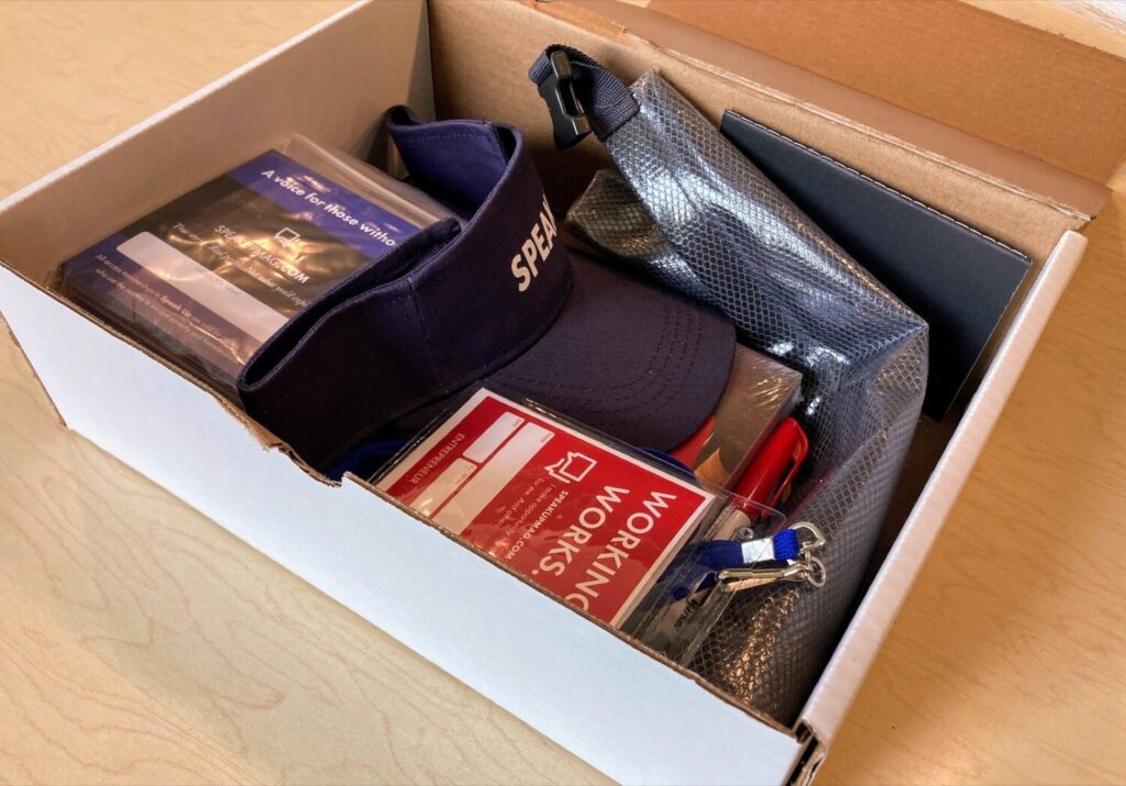 A Pursuit Pack packed in its box